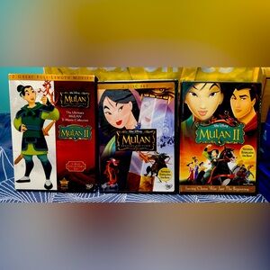 BRANDNEW DISNEY ULTIMATE MULAN 1&2 MOVIE COLLECTION 3-DISC COLLECTORS BOXSET DVD